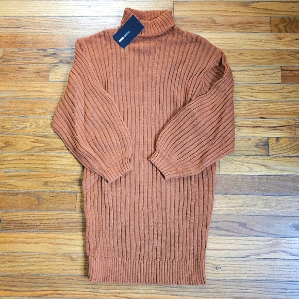 Fashion Nova Ribbed Sweater Dress